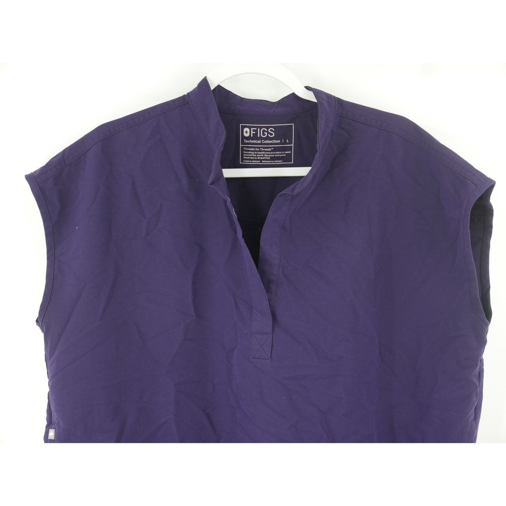 FIGS Rafaela Scrub Top Technical Collection Purple Sleeveless Women's Large L